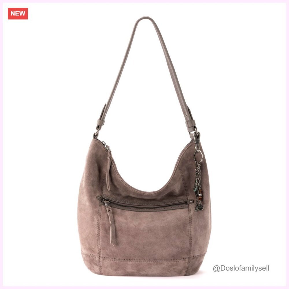 Premium Leather Hobo Bag Large Spacious Everyday Travel Handbag Zipper Pockets